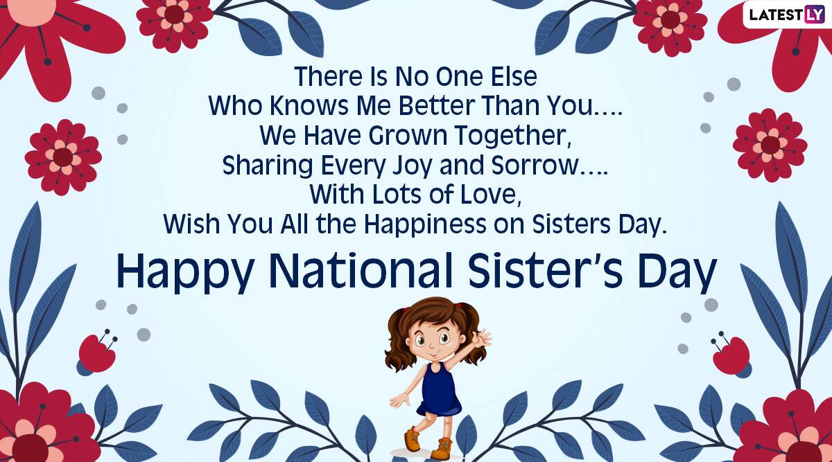 Happy Sisters' Day 2020 Greetings & HD Images WhatsApp Stickers