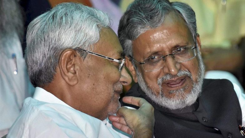Bihar Assembly Elections 2020: Nitish Kumar, Sushil Kumar Modi Launch Joint Poll Campaign; Hit Out at Lalu Prasad Yadav