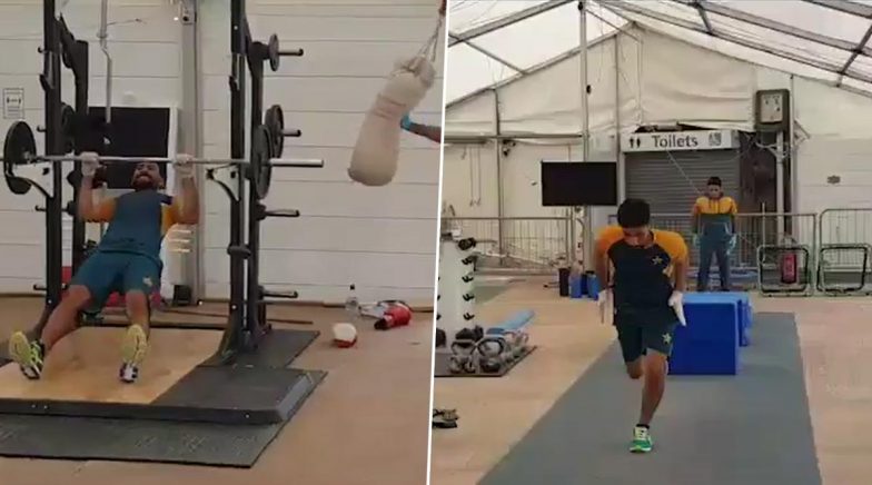 Babar Azam, Azhar Ali and Other Pakistan Cricketers Hit the Gym Hard Ahead of Test Series 