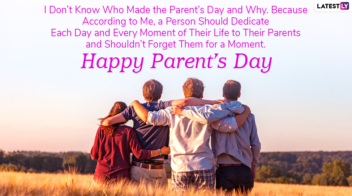 Happy Parents Day 2020 HD Images & Greetings for Free Download Online ...