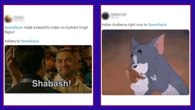 PewDiePie Pays Tribute to Sushant Singh Rajput in New Video, Netizens Thank Him by Using Funny Memes and Jokes