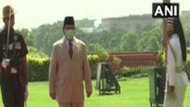 Indonesian Defence Minister Prabowo Subianto Inspects Guard of Honour at Delhi's South Block