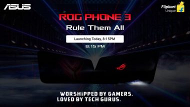 Asus ROG Phone 3 Gaming Smartphone Launching Today in India at 8:15 PM IST, Watch LIVE Streaming of Asus’ Launch Event