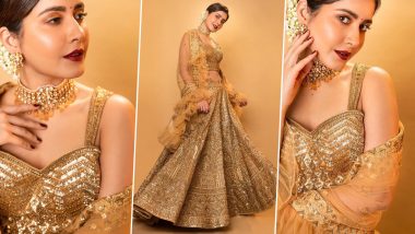 Raashi Khanna Is All That Glitters and Gorgeous in Gold in This Unseen Photoshoot!