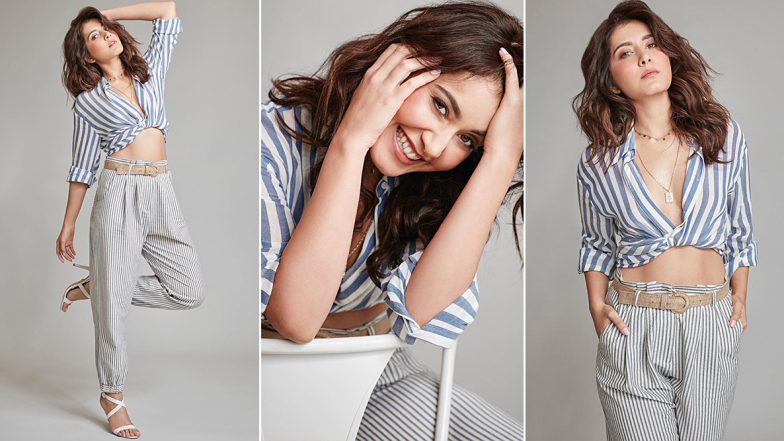 Raashi Khanna Got Her Sassy Striped Pants On and They Are Also Chic!
