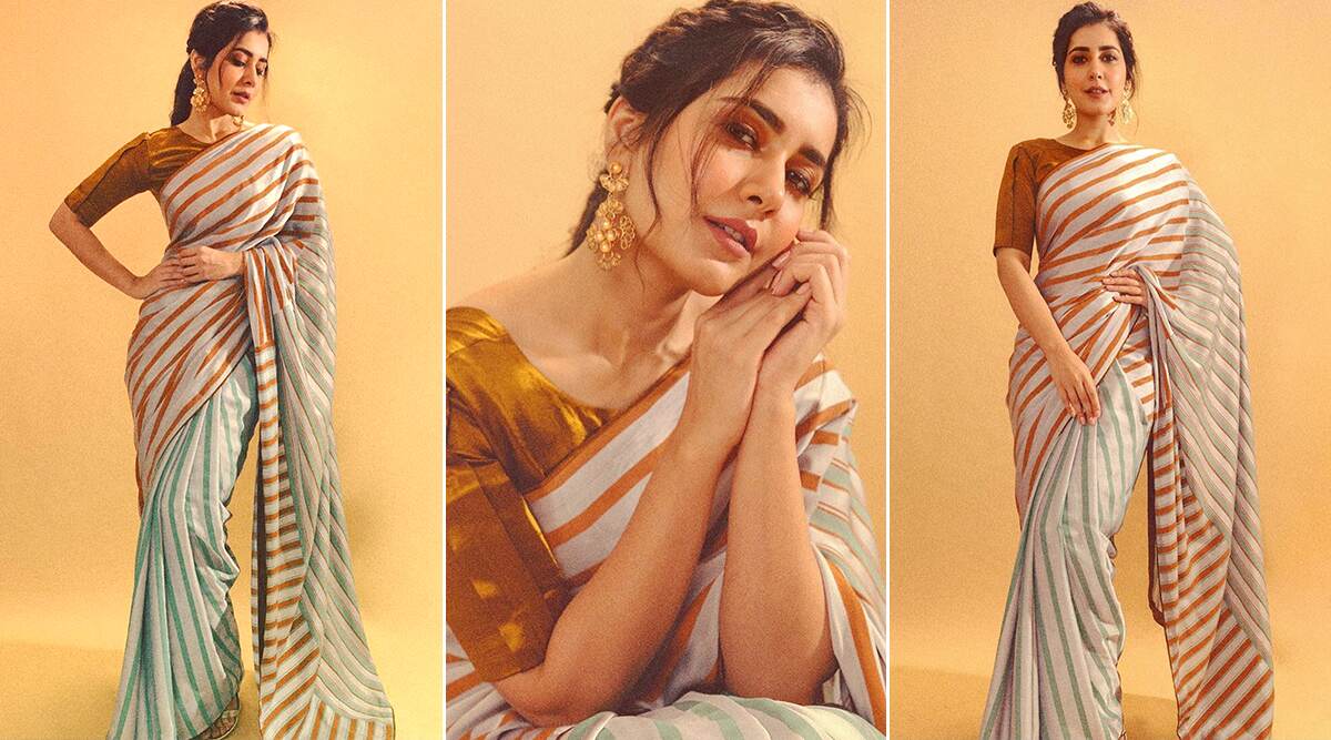 Raashi Khanna Had Us Lusting for That Perfect Striped Saree in Our Wardrobes!