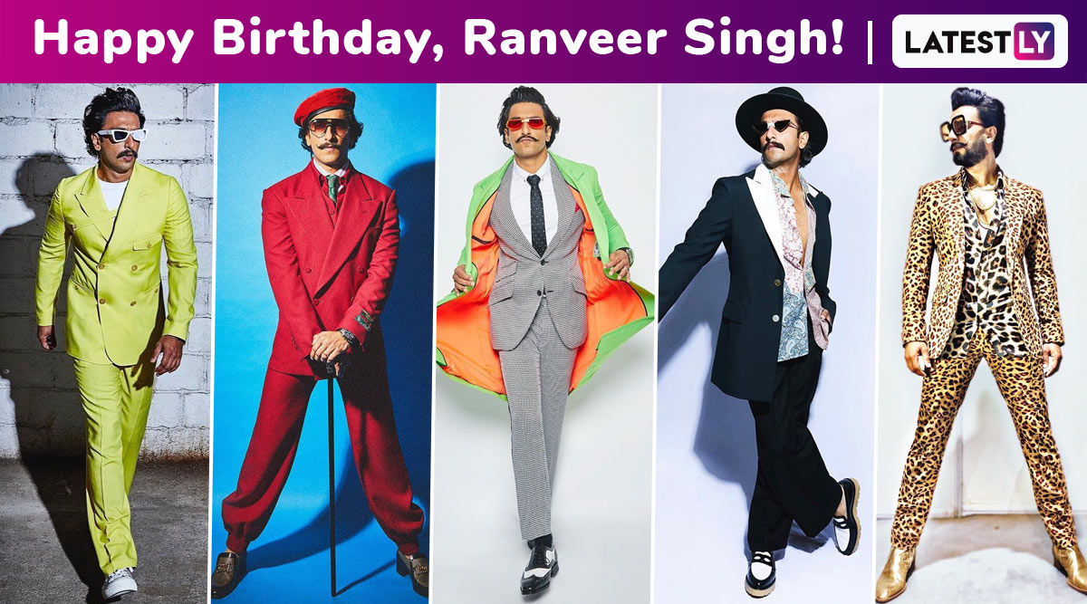 On Ranveer Singh's birthday, a look at his best style moments