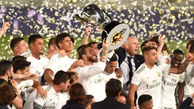Real Madrid Clinch La Liga 2019–20 Title With 2–1 Win Over Villarreal; Twitterati Hail New Kings of Spain for Record League Victory