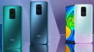 Redmi Note 9 Smartphone Launched in India at Rs 11,999; to Go on Sale on July 24 via Amazon.in & Mi.com