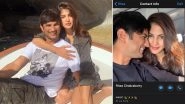 Rhea Chakraborty Remembers Rumoured Boyfriend Sushant Singh Rajput By Keeping Her WhatsApp Display Picture Along With The Late Actor