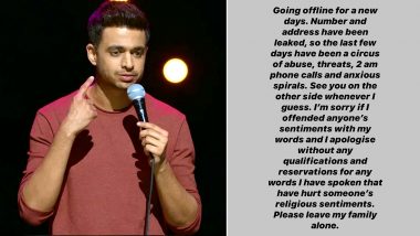 Comedian Rohan Joshi's Number and Family Address Get Leaked Online, Goes Off Twitter and Instagram After Receiving Abusive Threats (Check His Post)