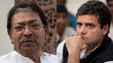 Somen Mitra Dies at 78: Rahul Gandhi Expresses Condolences on The Demise of West Bengal Congress Chief