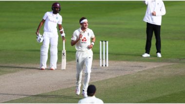 England vs West Indies, 3rd Test 2020, Day 3, Stat Highlights: Stuart Broad Takes 18th Test Fifer; Jason Holder Achieves Personal Milestone With 100th Wicket and Other Records
