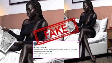 Fact Check: Sudanese Model Nyakim Gatwech Did NOT Enter Guinness World Record For Her Darkest Skin on Earth, Know Truth About The Viral Claim