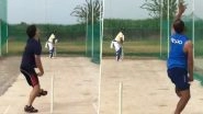 Suresh Raina Trains with Mohammed Shami and Piyush Chawla in Nets (Watch Video)