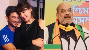 Rhea Chakraborty Admits Her Relationship With Sushant Singh Rajput, Requests Amit Shah to Initiate a CBI Enquiry in His Suicide Case (View Tweets)