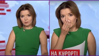 Acci'dental' Blooper! Ukrainian TV News Reporter Loses Her Tooth During Broadcast But Calmly Continues The Show (Watch Video)