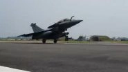 Five Rafale Jets Arrive in India in a Boost to IAF&rsquo;s Combat Capability, Defence Minister Rajnath Singh Says &lsquo;The Birds Have Landed Safely in Ambala&rsquo;