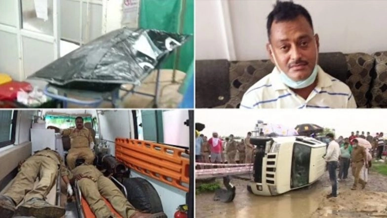 Vikas Dubey Encounter: Cattle Herd Caused Accident, Efforts Were Made to Nab The Gangster Alive, Says UP STF