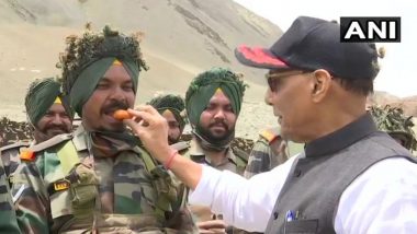 Rajnath Singh in Leh: 'I Can Assure You, Not One Inch of Our land Can be Taken by Any Power in the World', Says India's Defence Minister