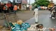 Indore: 14-Year-Old Egg Seller's Cart Overturned When he Allegedly Refused to Pay 100 Bribe, Video Goes Viral