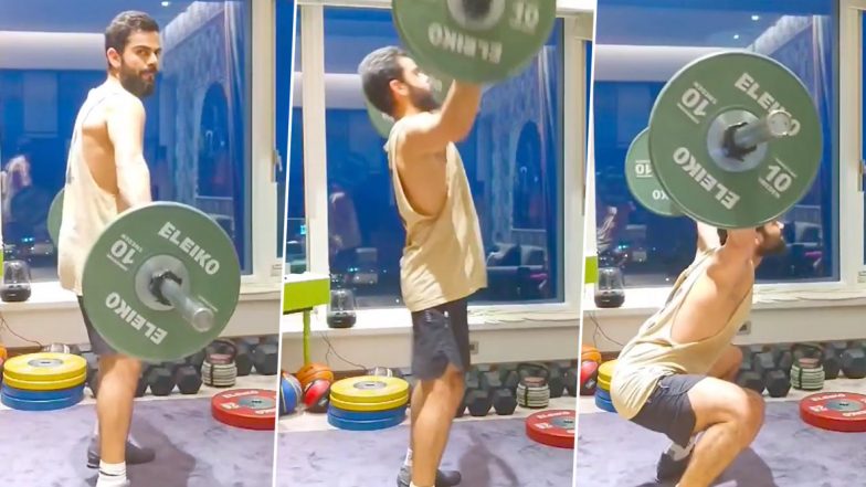 Virat Kohli Workout Video: Indian Cricket Team Captain Picks Power Snatch As His Favourite Exercise, Says ‘Love Doing It’