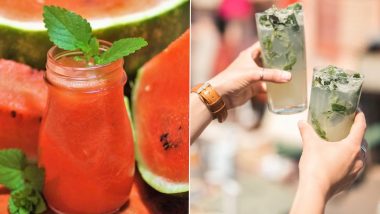 Tackle Summer 2020 Heatwave With These Drinks: From Refreshing Watermelon Lemonade to the Classic Virgin Mojito, 7 Drink Recipes to Beat the Heat! (Watch Videos)