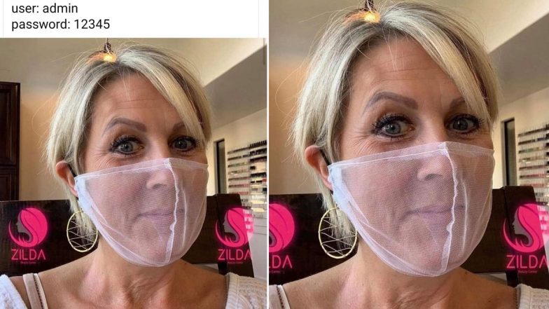 Photo of Woman Wearing Net Face Mask Goes Viral, IPS officer Pankaj Nain Compares it to 'Weak Password and Username'