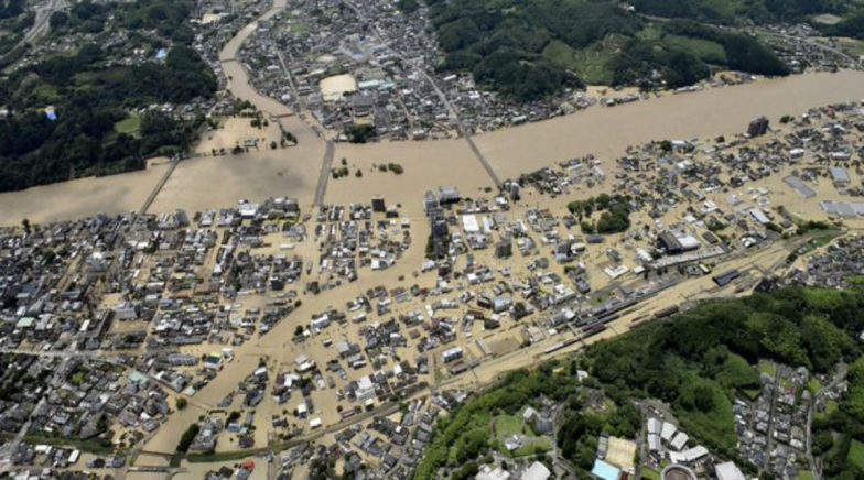Heavy Rain Floods Southern Japan, Leaving Over Dozen Missing, 75,000 Residents Asked to Evacuate 