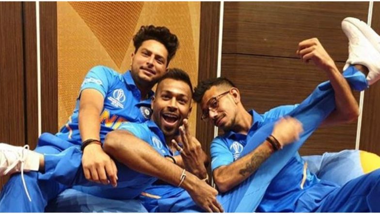 Yuzvendra Chahal Shares ‘Powerful’ Picture with Kuldeep Yadav and Hardik Pandya from ICC Cricket World Cup 2019