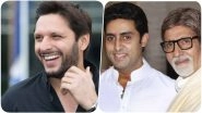 Shahid Afridi Wishes Amitabh & Abhishek Bachchan Speedy Recovery After Father-Son Duo Tests Positive for Coronavirus