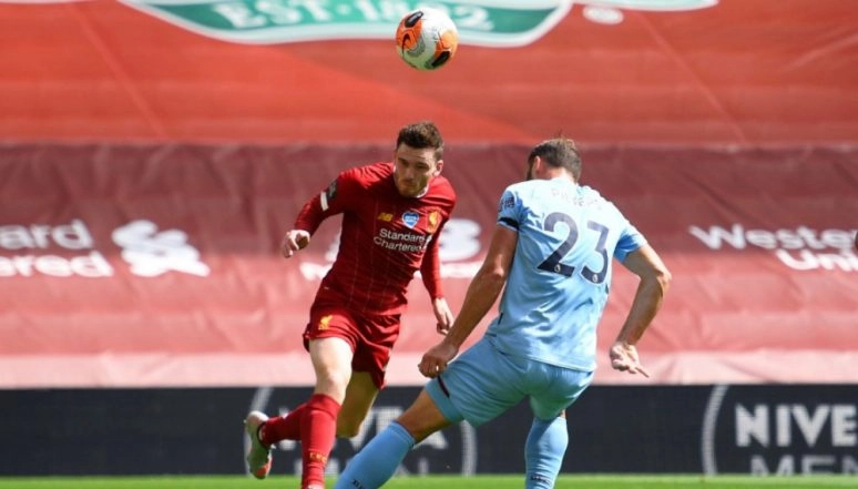 Andrew Robertson Scores Ridiculously Gorgeous Header During Liverpool vs Burnley