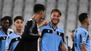 Cristiano Ronaldo Hugs Ciro Immobile After Juventus vs Lazio, Serie 2019-20 As Both Players Reach 30-Goal Match in the League (Watch Video)