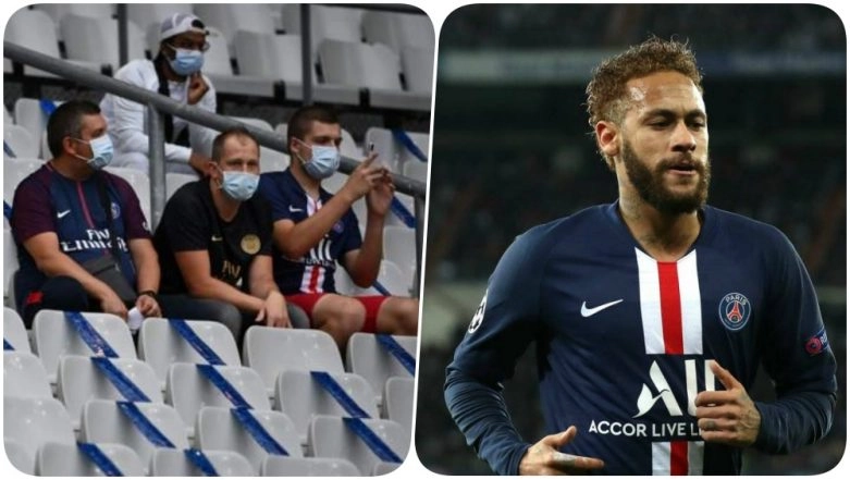 French Football Allows a Few Fans to Cheer for Teams in the Stadium for PSG vs Saint Etienne,