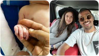 Hardik Pandya and Nataša Stanković Blessed With Baby Boy, Indian All-Rounder Tweets First Pic of Newborn Son!