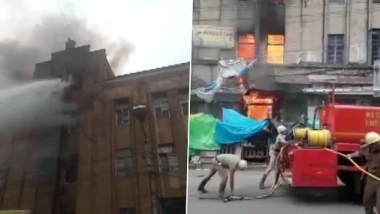 Kolkata: Fire Breaks Out at Multi-Storey Building in Burrabazar Area