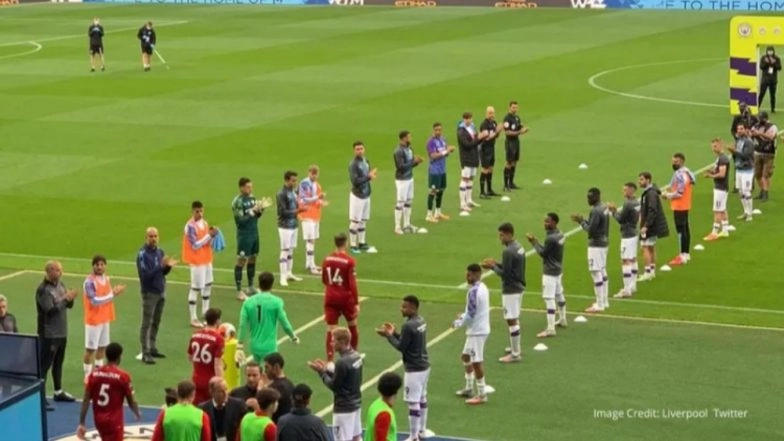 Netizens Slam Manchester City's Bernardo Silva After he Refused to Clap for Team Liverpool During Guard of Honour Ahead of the Game (Watch Video)