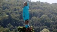Melania Trump's Wooden Sculpture Set on Fire at Her Hometown in Slovenia on US Independence Day