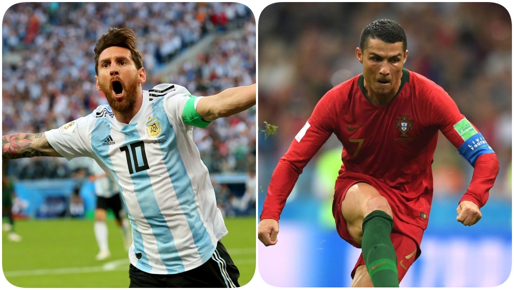 Cristiano Ronaldo vs Lionel Messi wallpaper
