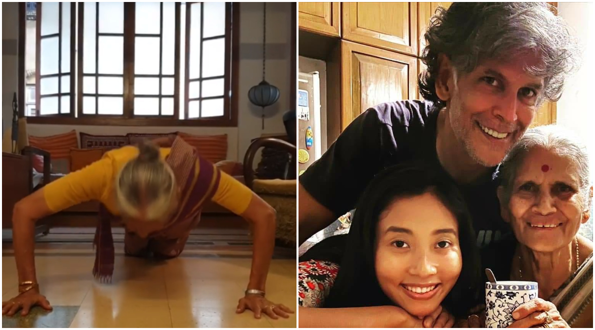 Milind Soman Shares Video Of His 81 Year Old Mother Doing Pushups Latestly