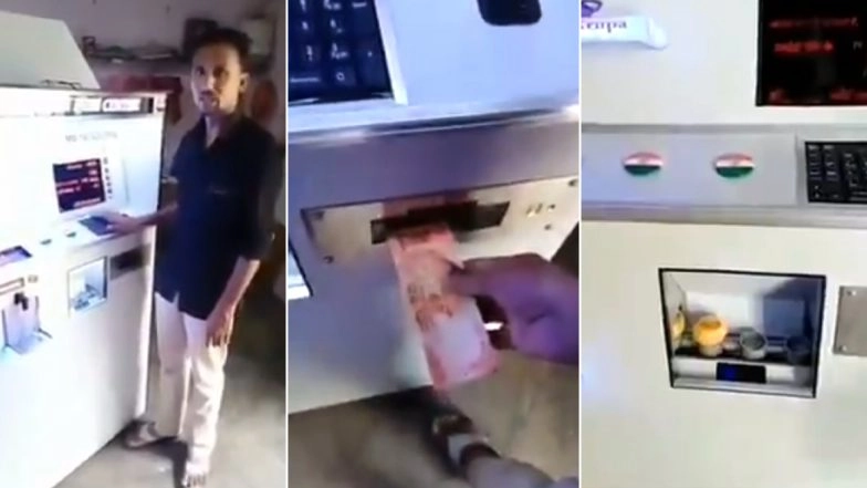 Panipuri Vending Machine aka Pani Puri ATM That Dispenses Human Contact-Free, Hygienic Panipuris Goes Viral on Twitter amid Coronavirus Pandemic! Netizens Can't Contain Their Happiness (Watch Video)