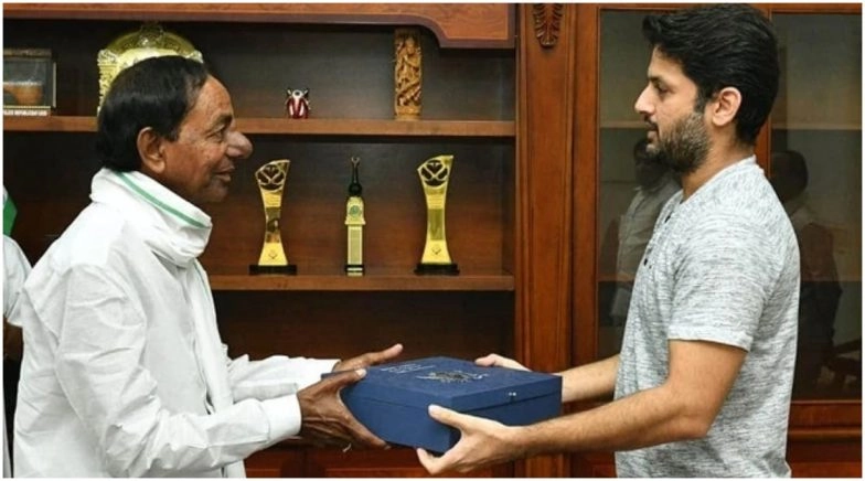 Nithiin Invites Telangana CM K Chandrashekar Rao for His Wedding