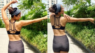 Hina Khan Shares Workout Pics on Instagram Flaunting Her Sexy Back, Adds a Perfect Caption for It (View Post)