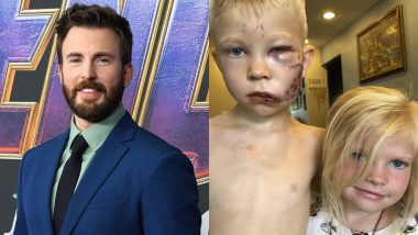 Chris Evans Gifts Captain America Shield to Six-Year Old Boy Who Got 90 Stitches After Rescuing Little Sister From Dog Attack