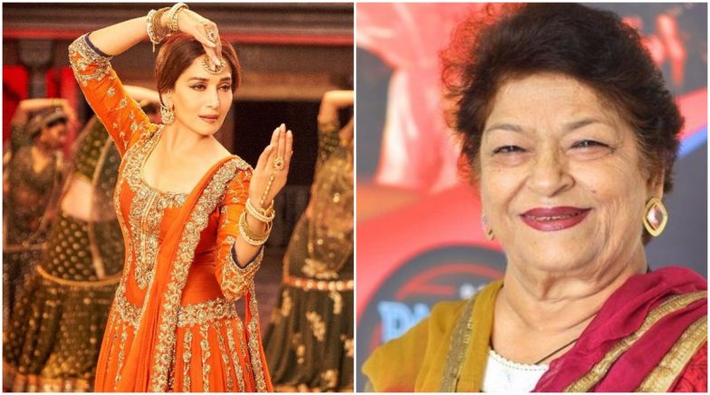 Saroj Khan Passes Away: This Song from Kalank Picturised on Madhuri Dixit Was the Last Dance Track She Had Choreographed 