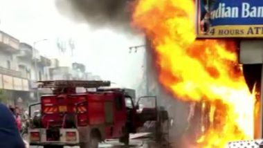 Gujarat: Fire Breaks Out at ATM in Ahmedabad's CTM Area, Thick Smoke Seen