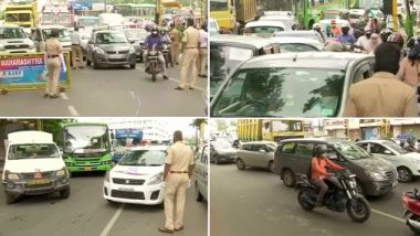 Maharashtra: Traffic Congestion Seen in Pune As City Enters 10-Day Lockdown to Control Spread of COVID-19; See Pics