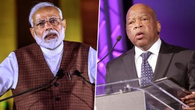 John Lewis Death: PM Narendra Modi Condoles Death of US Congressman, Tweets ‘His Legacy Will Continue to Endure and Inspire’