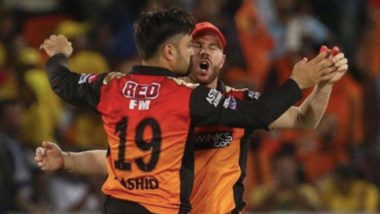 IPL 2020: David Warner’s Latest Instagram Post Featuring Rashid Khan Is All About 'Social Distancing Violation', SRH Captain Says 'Too Close'