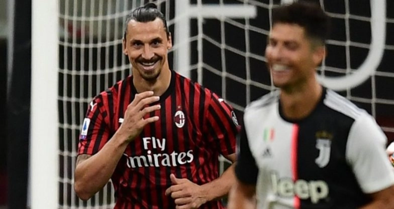 Zlatan Ibrahimovic Mocks Cristiano Ronaldo After Converting Penalty into a Goal During AC Milan vs Juventus, Serie A 2019-20 (Watch Video)